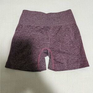 Amazon Women's Maroon Heather Biker Shorts